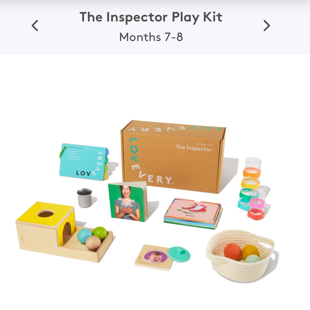 Lovevery The Inspector Play Kit Months 7-8
Montessori-Inspired Toys.